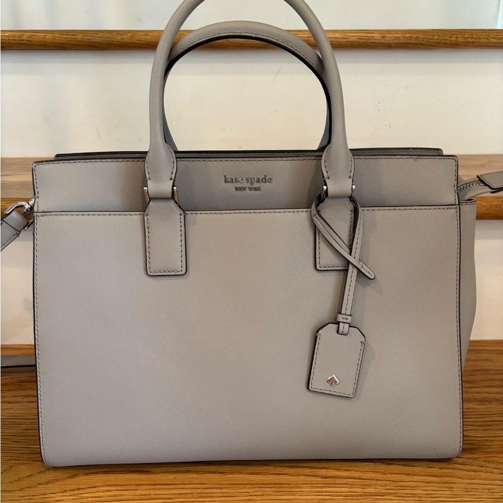 Kate Spade Light Gray Satchel